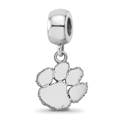 Sterlingsilber Rhodiniert Logoart Clemson University Sm Hängend Perle