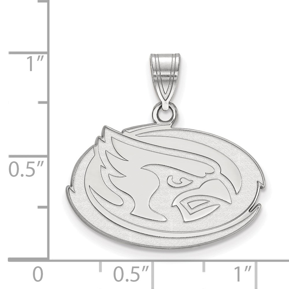Sterlingsilber Rhodiniert Logoart Iowa State University Cardinal Mittel Anhänger