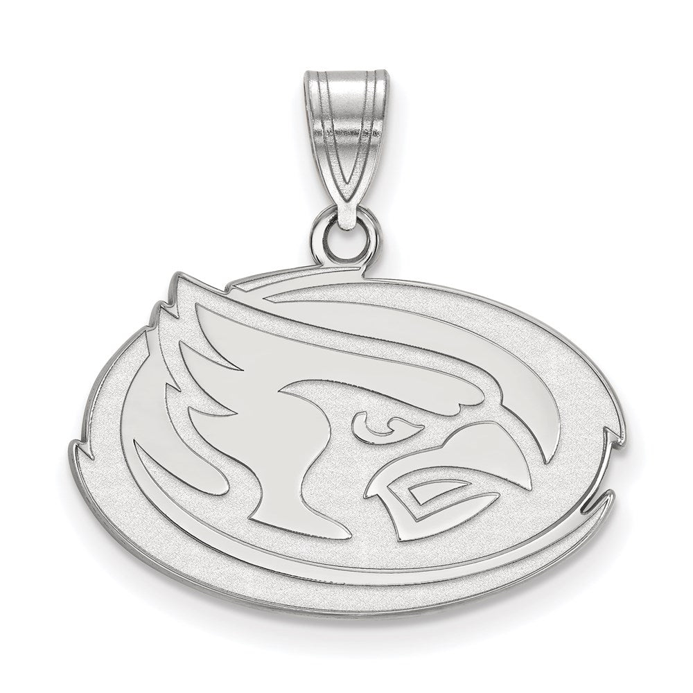 Sterlingsilber Rhodiniert Logoart Iowa State University Cardinal Mittel Anhänger