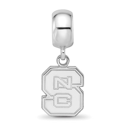 Sterlingsilber Rhodiniert Logoart North Carolina State U. Sm Hängend Perle