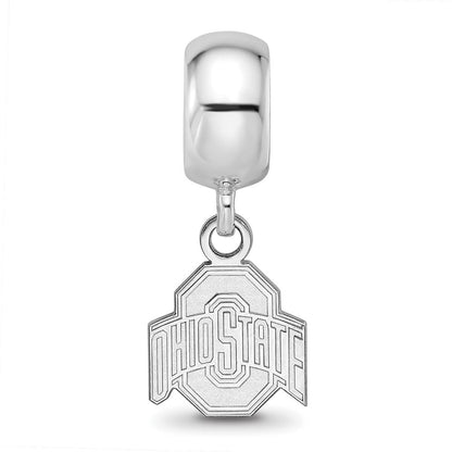 Sterlingsilber Rhodiniert Logoart Ohio State University Xs Hängend Perle