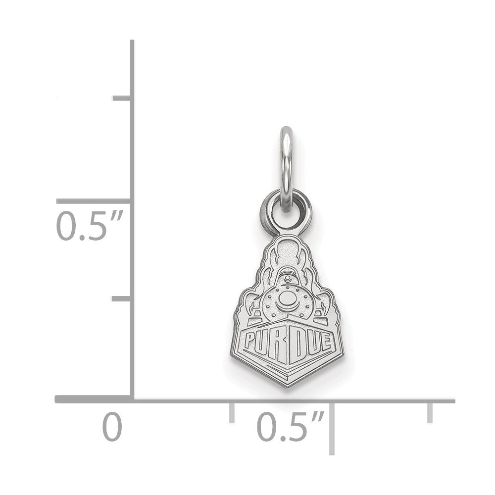 Sterlingsilber Rhodiniert Logoart Purdue University Boilermakers Zug Logo Extra Klein Anhänger