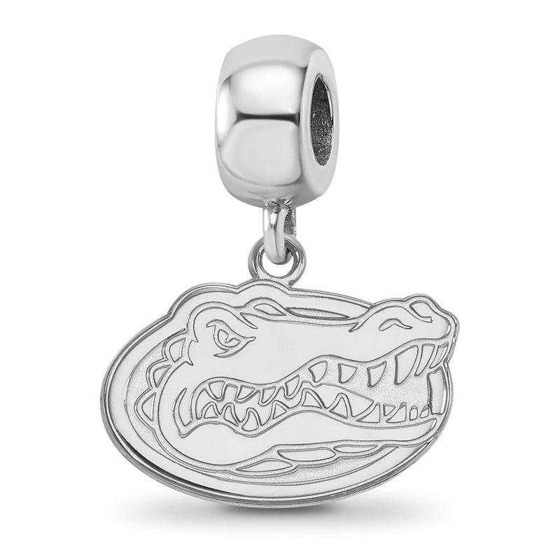 Sterlingsilber Rhodiniert Logoart U. Of Florida Gator Klein Hängend Perle