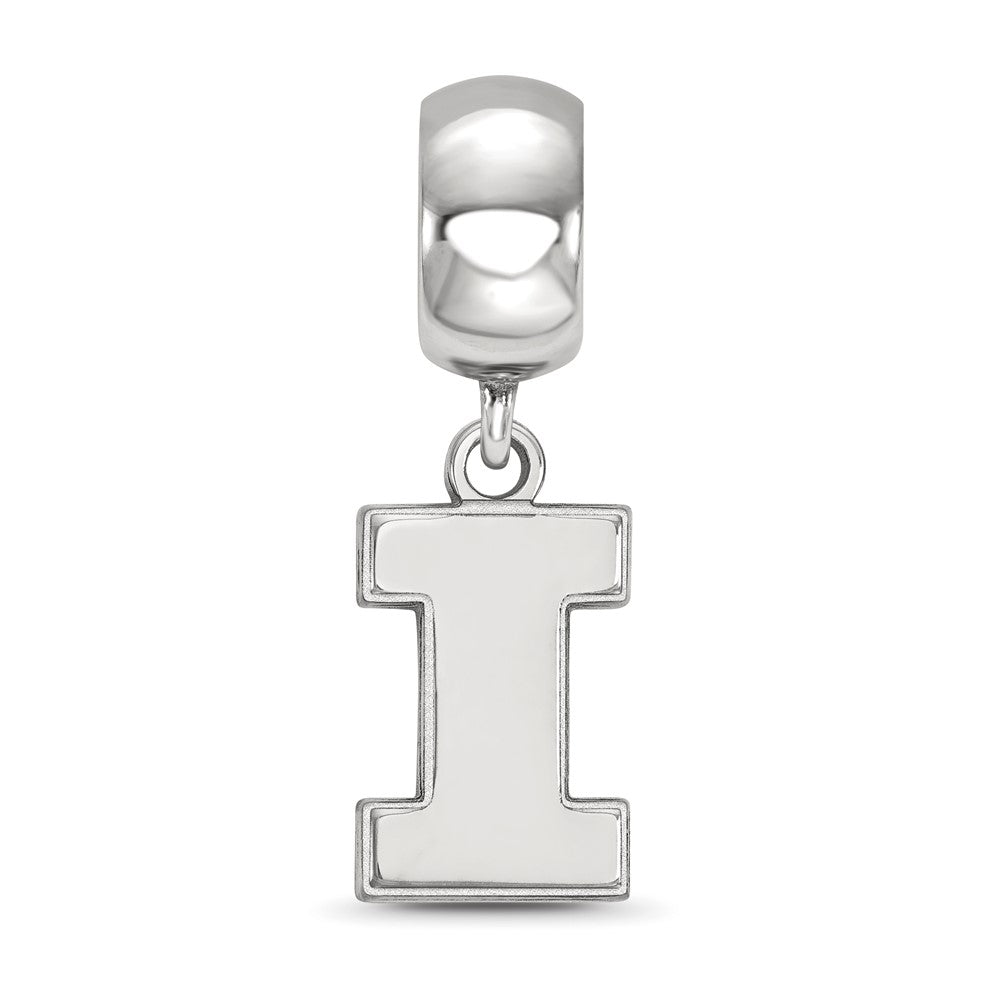 Sterlingsilber Rhodiniert Logoart University Of Illinois Klein Hängend Perle