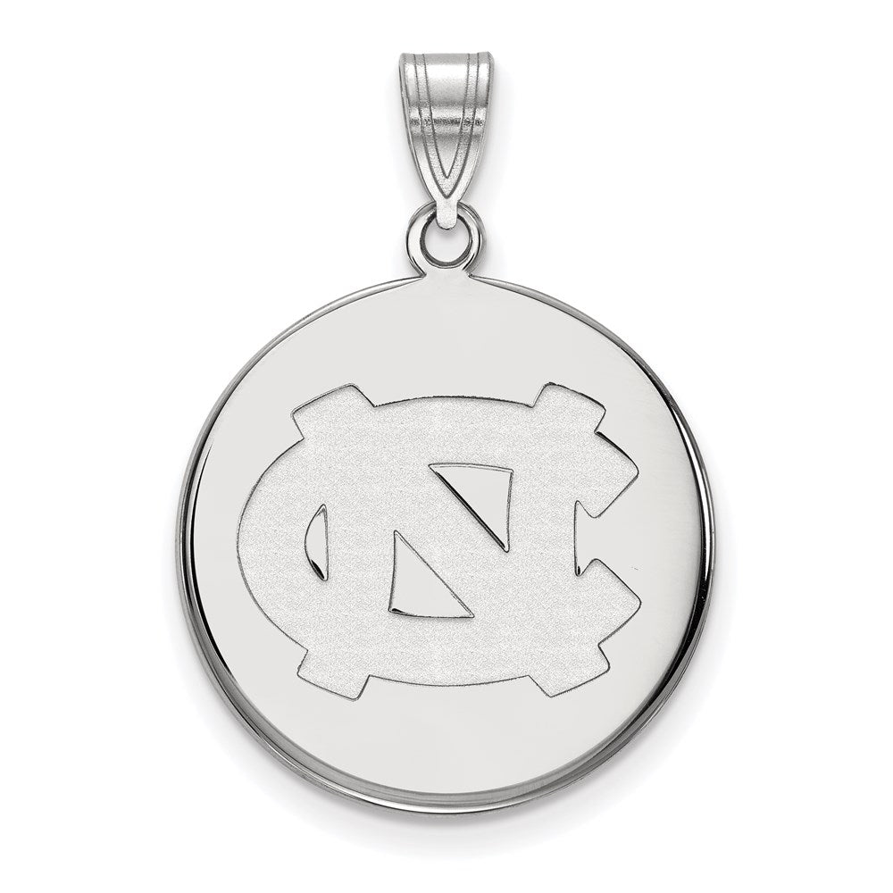 Sterlingsilber Rhodiniert Logoart University Of North Carolina N C Groß Plättchen Anhänger