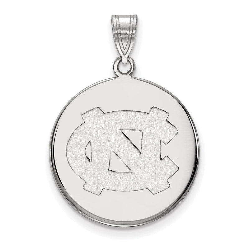 Sterlingsilber Rhodiniert Logoart University Of North Carolina N C Groß Plättchen Anhänger