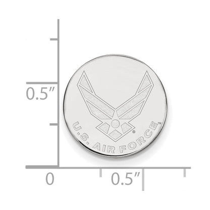 Sterlingsilber Rhodiniert Logoart U.s. Luft Kraft Anstecknadel