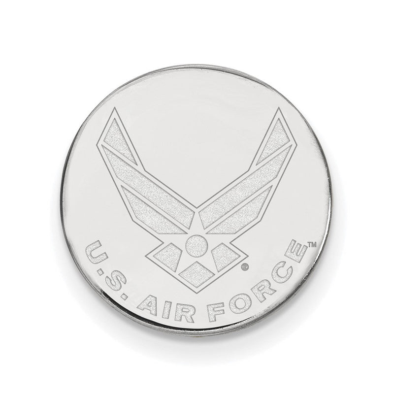 Sterlingsilber Rhodiniert Logoart U.s. Luft Kraft Anstecknadel