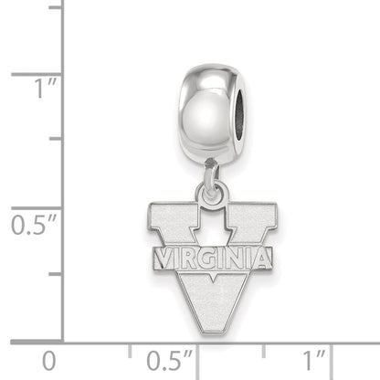 Sterlingsilber Rhodiniert Logoart University Of Virginia Sm Hängend Perle