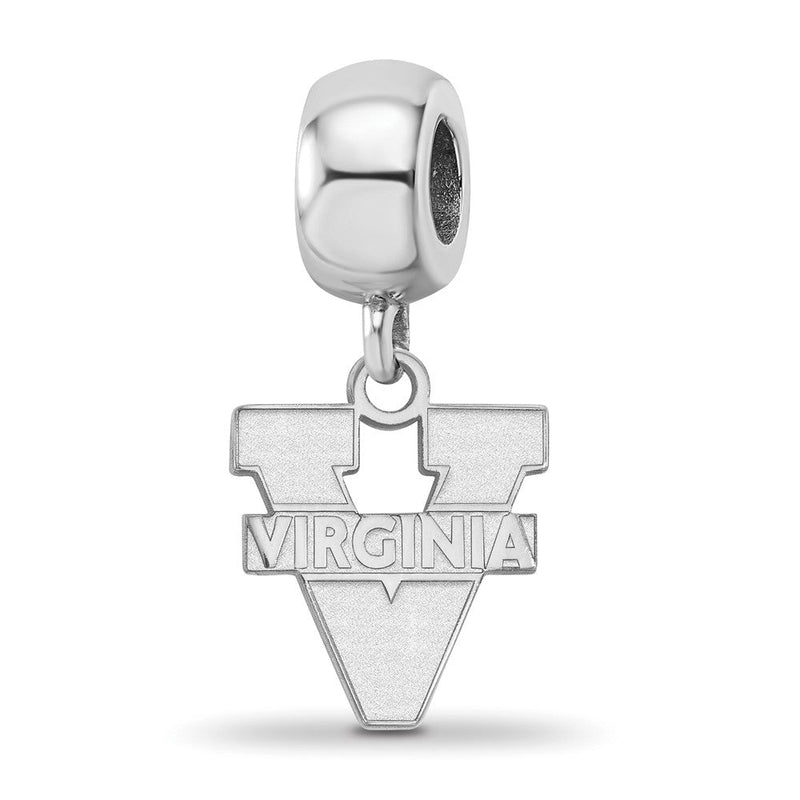 Sterlingsilber Rhodiniert Logoart University Of Virginia Sm Hängend Perle