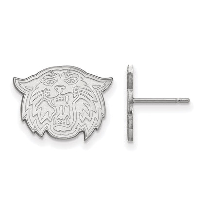 Sterlingsilber Rhodiniert Logoart Villanova University Wildkatze Klein Ohrstecker