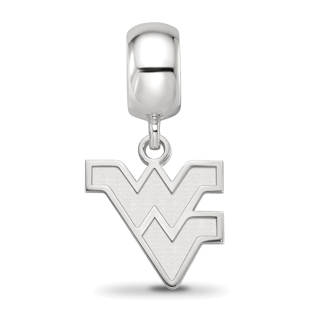 Sterlingsilber Rhodiniert Logoart West Virginia Universität. Sm Hängend Perle