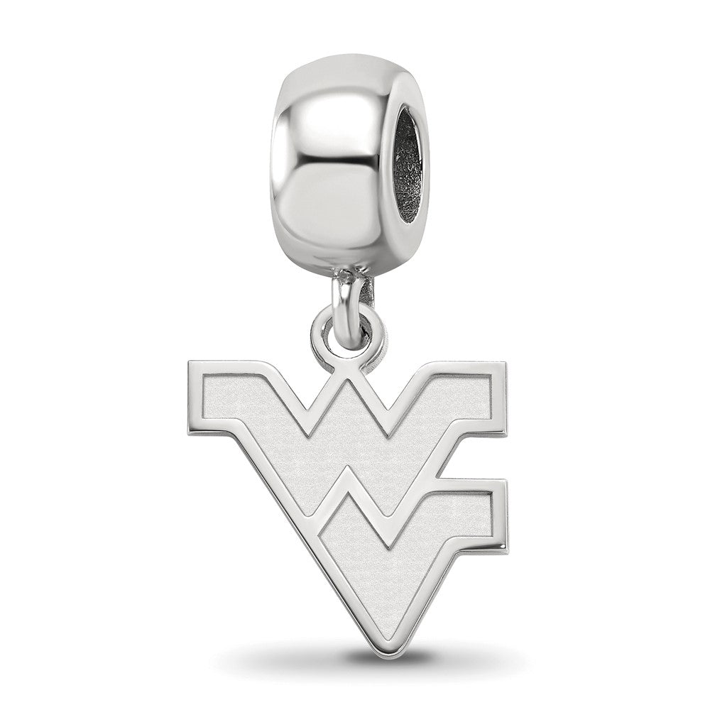 Sterlingsilber Rhodiniert Logoart West Virginia Universität. Sm Hängend Perle