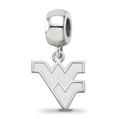 Sterlingsilber Rhodiniert Logoart West Virginia Universität. Sm Hängend Perle