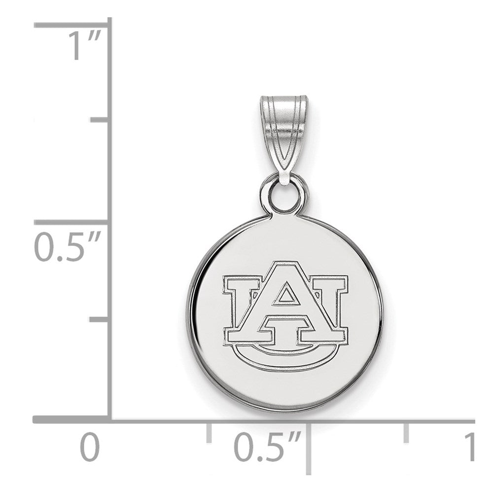 Sterlingsilber Rhodiniert Logoart Auburn University Klein Plättchen Anhänger