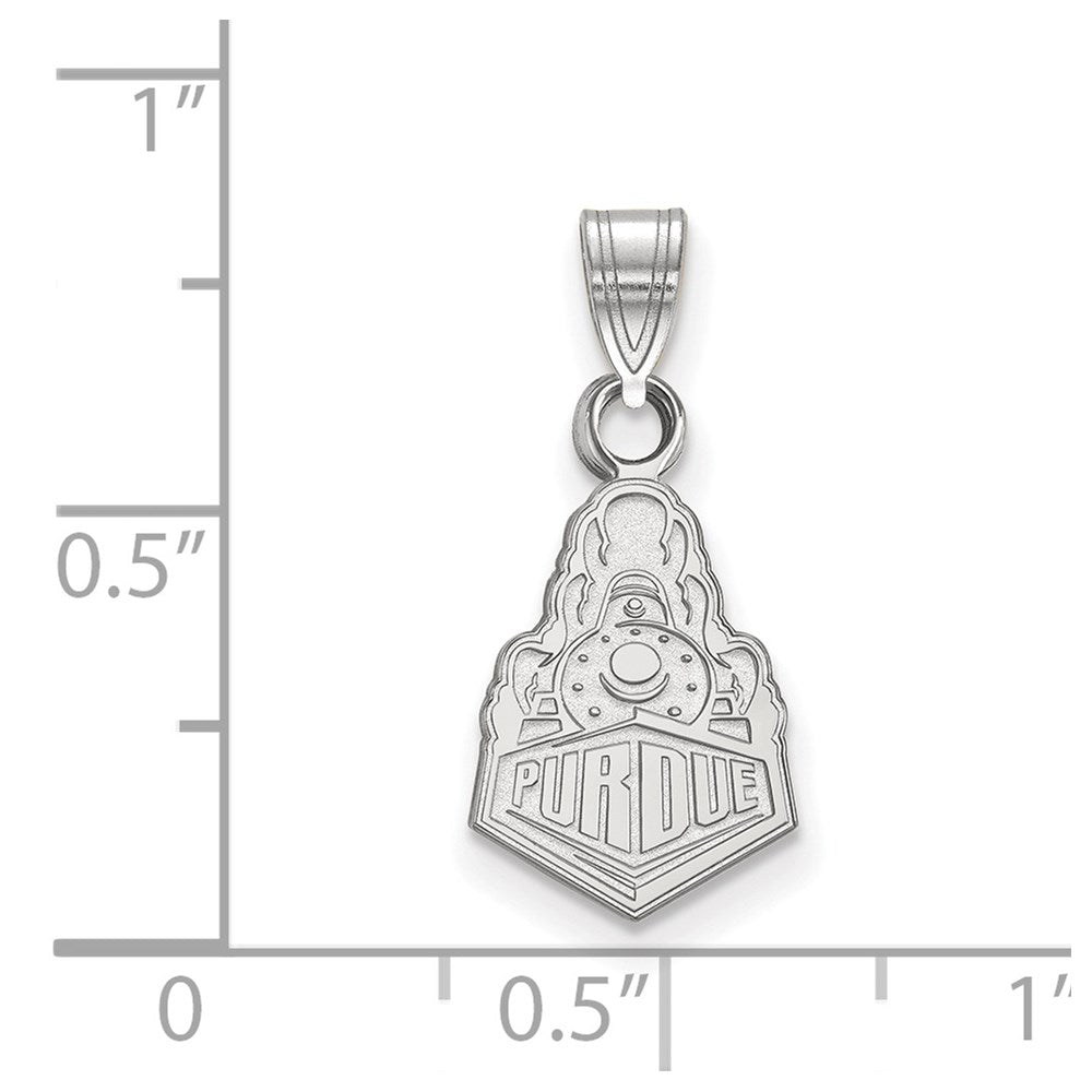 Sterlingsilber Rhodiniert Logoart Purdue University Boilermakers Zug Logo Klein Anhänger