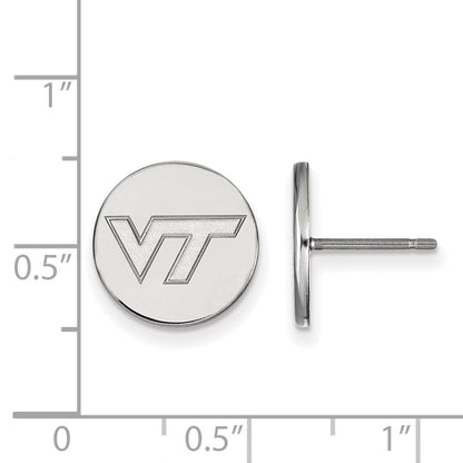 Sterlingsilber Rhodiniert Logoart Virginia Tech V T Klein Plättchen Ohrringe