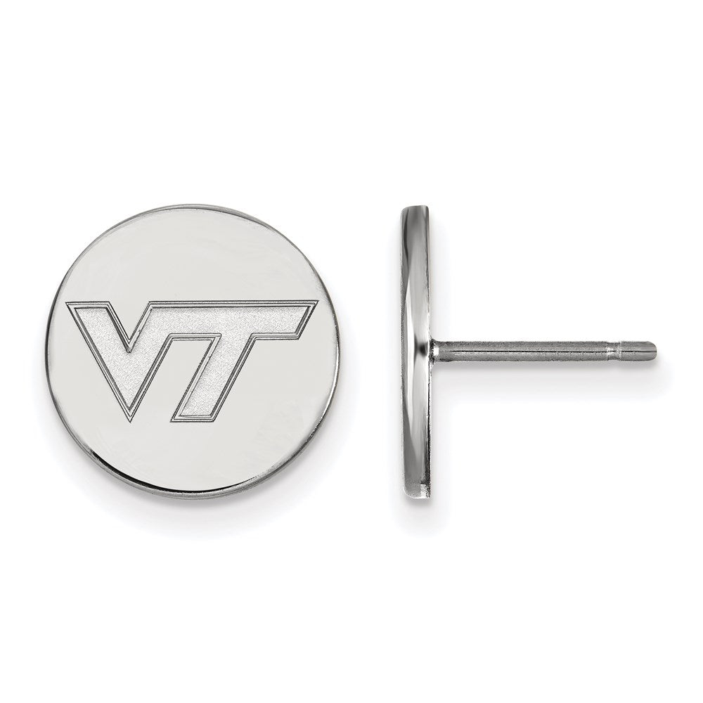 Sterlingsilber Rhodiniert Logoart Virginia Tech V T Klein Plättchen Ohrringe