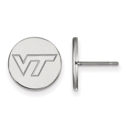 Sterlingsilber Rhodiniert Logoart Virginia Tech V T Klein Plättchen Ohrringe
