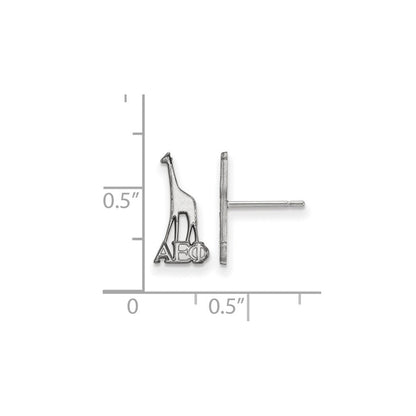 Sterlingsilber Rhodiniert Logoart Alpha Epsilon Phi Sorority Symbol Extra Klein Ohrstecker