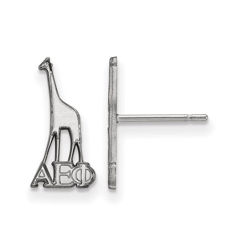 Sterlingsilber Rhodiniert Logoart Alpha Epsilon Phi Sorority Symbol Extra Klein Ohrstecker