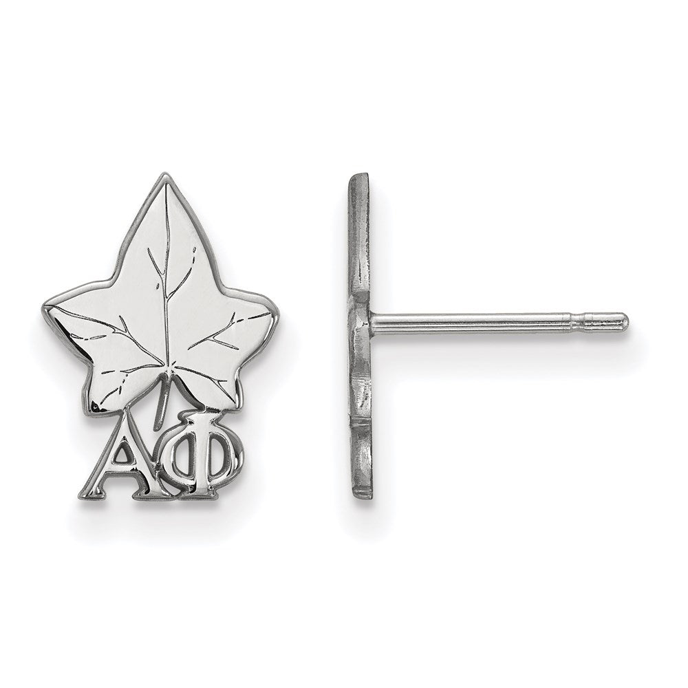 Sterlingsilber Rhodiniert Logoart Alpha Phi Sorority Symbol Extra Klein Ohrstecker
