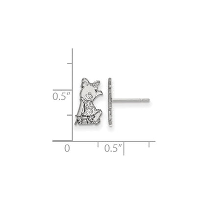 Sterlingsilber Rhodiniert Logoart Alpha Xi Delta Sorority Symbol Extra Klein Ohrstecker