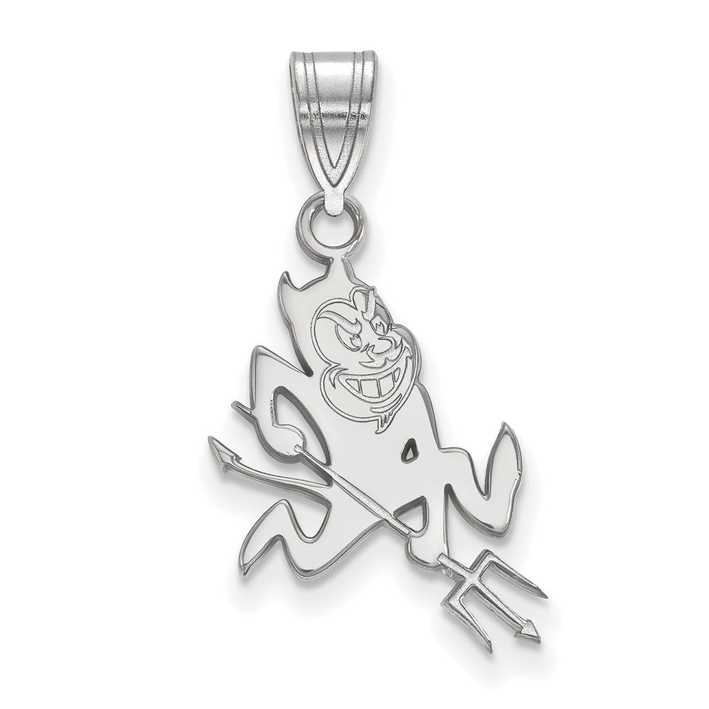 Sterlingsilber Rhodiniert Logoart Arizona State University Sonne Devil Mittel Anhänger