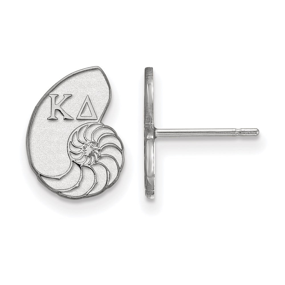 Sterlingsilber Rhodiniert Logoart Kappa Delta Sorority Symbol Extra Klein Ohrstecker