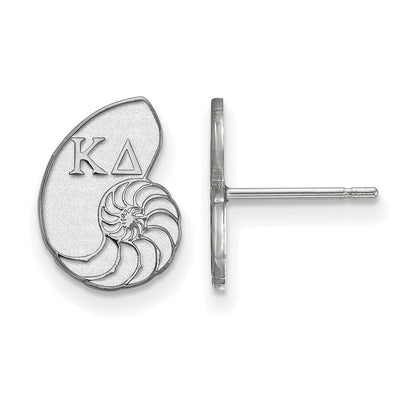 Sterlingsilber Rhodiniert Logoart Kappa Delta Sorority Symbol Extra Klein Ohrstecker