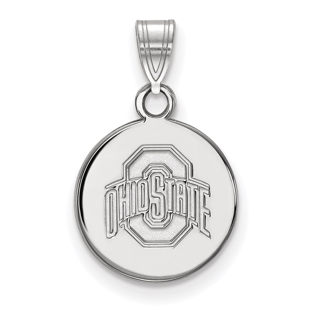 Sterlingsilber Rhodiniert Logoart The Ohio State University Klein Plättchen Anhänger