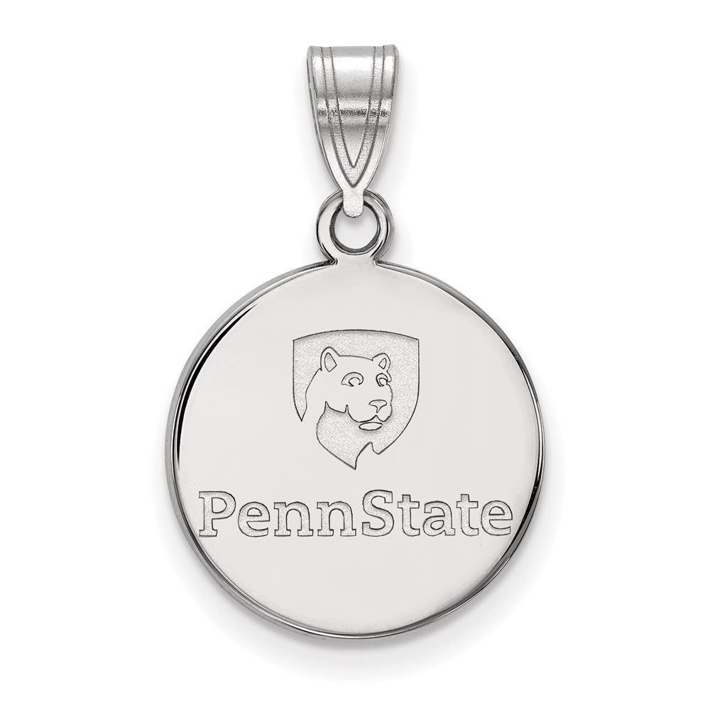 Sterlingsilber Rhodiniert Logoart Penn State University Mittel Plättchen Anhänger