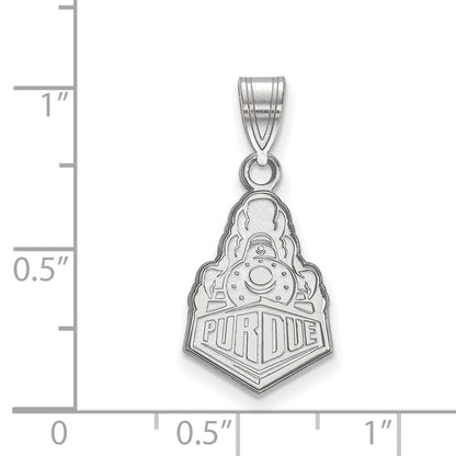Sterlingsilber Rhodiniert Logoart Purdue University Boilermakers Zug Logo Mittel Anhänger