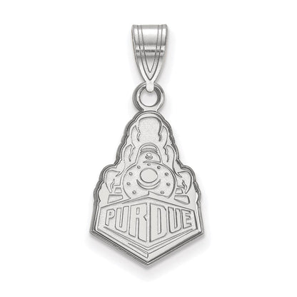14K Weißgold Logoart Purdue University Boilermakers Zug Logo Mittel Anhänger