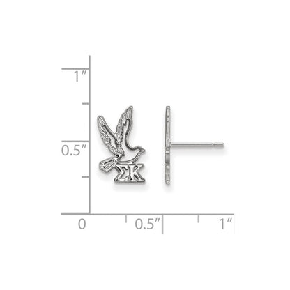 Sterlingsilber Rhodiniert Logoart Sigma Kappa Sorority Symbol Extra Klein Ohrstecker
