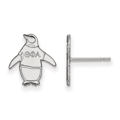 Sterlingsilber Rhodiniert Logoart Theta Phi Alpha Sorority Symbol Extra Klein Ohrstecker
