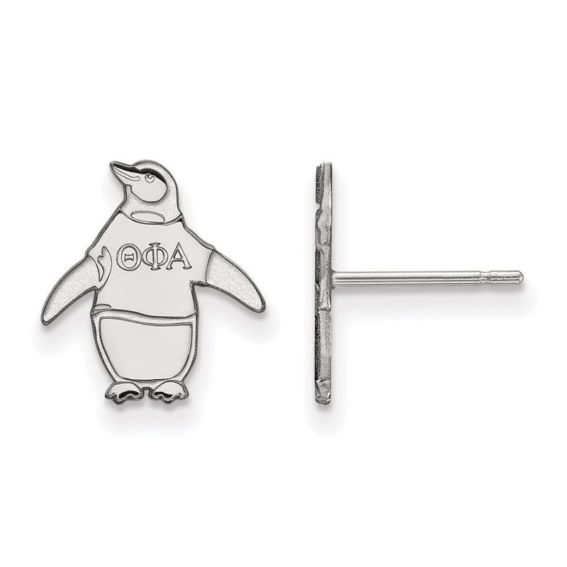 Sterlingsilber Rhodiniert Logoart Theta Phi Alpha Sorority Symbol Extra Klein Ohrstecker