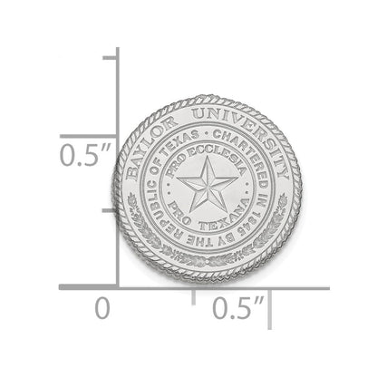 Sterlingsilber Rhodiniert Logoart Baylor University Wappen Anstecknadel