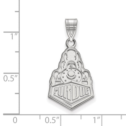 Sterlingsilber Rhodiniert Logoart Purdue University Boilermakers Zug Logo Groß Anhänger