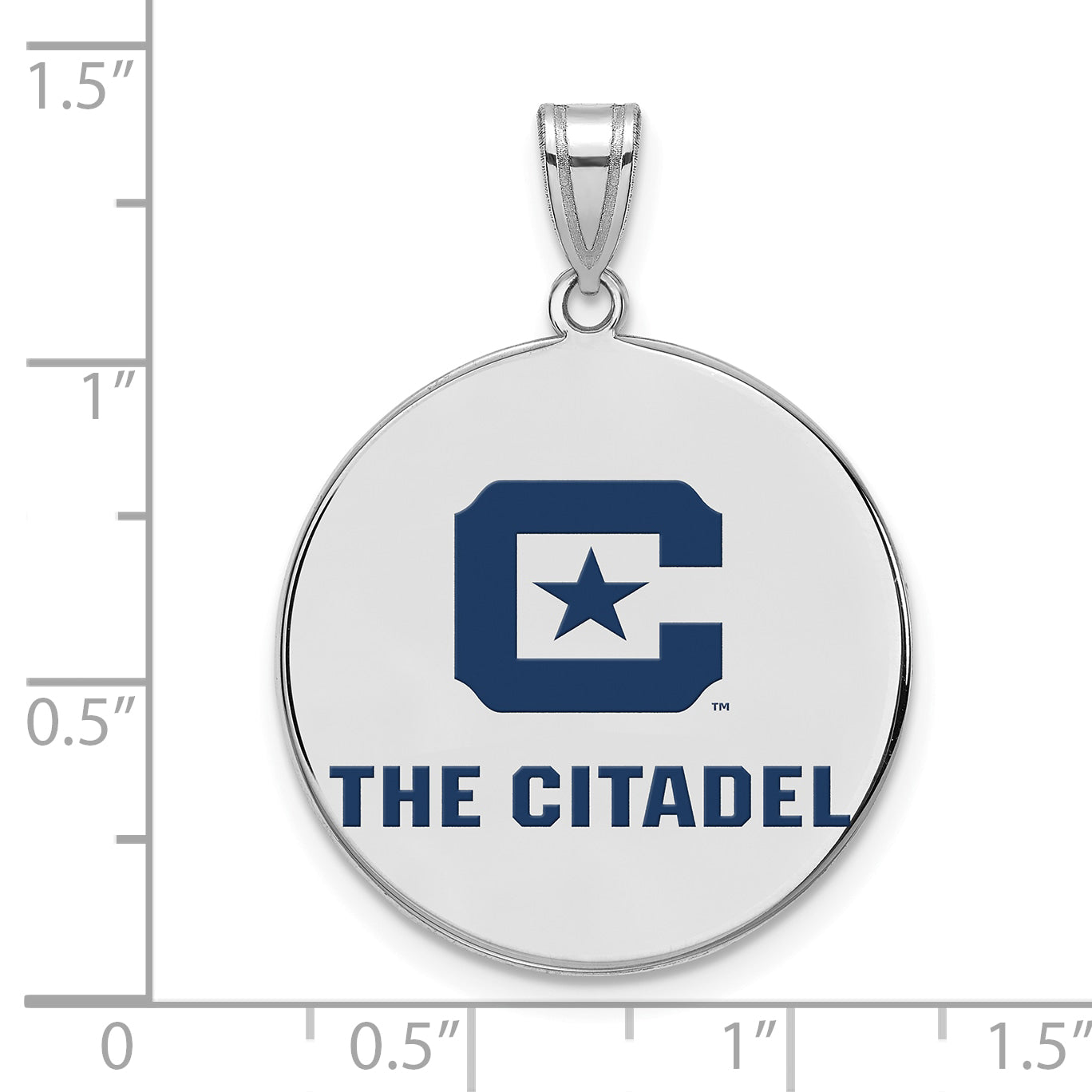 Sterlingsilber Rhodiniert Logoart The Citadel Xl Emaille Anhänger
