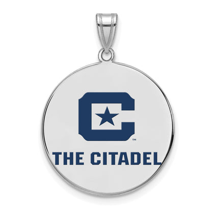 Sterlingsilber Rhodiniert Logoart The Citadel Xl Emaille Anhänger