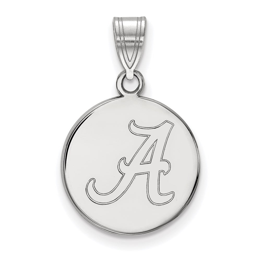 Sterlingsilber Rhodiniert Logoart University Of Alabama Buchstabe A Mittel Plättchen Anhänger