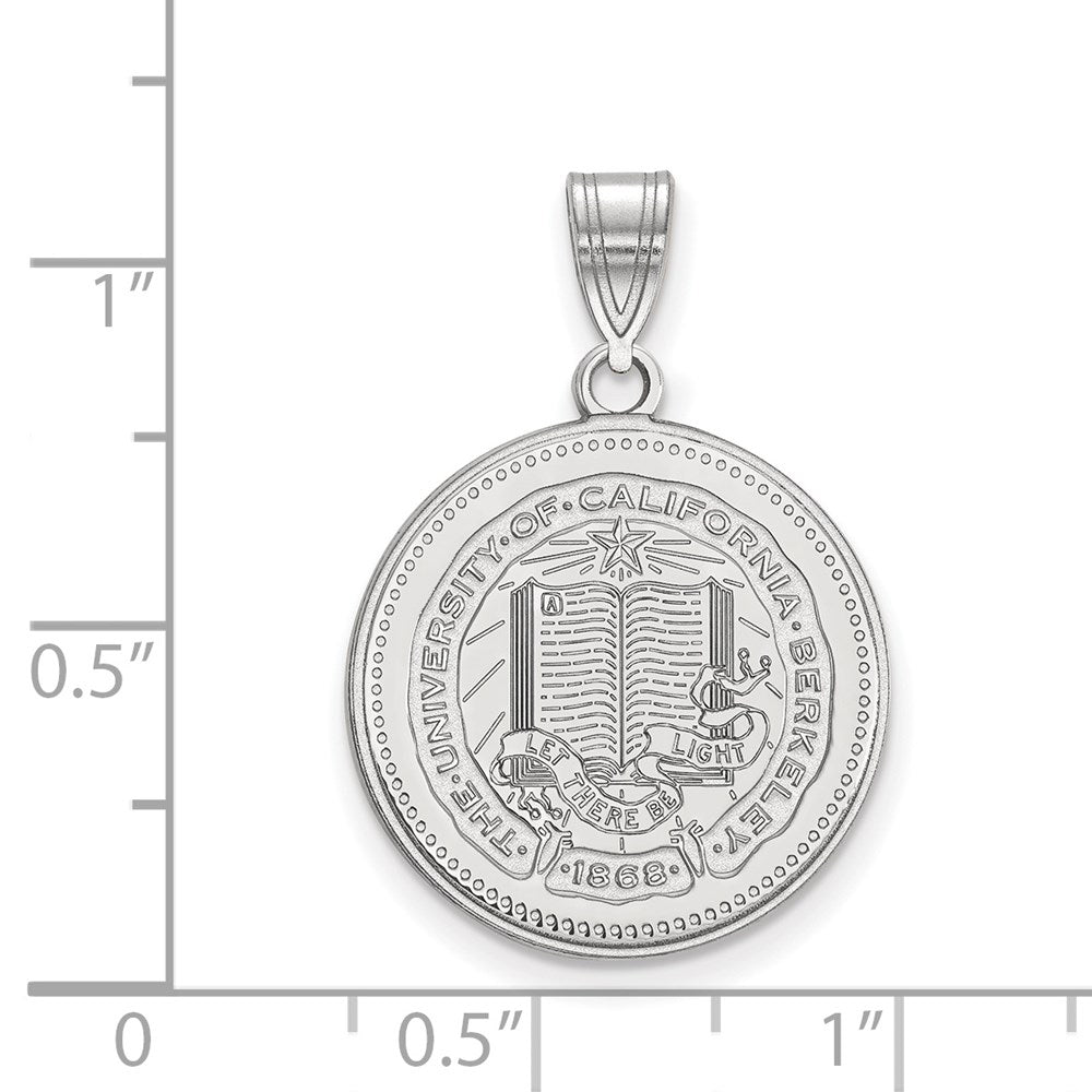 Sterlingsilber Rhodiniert Logoart University Of California Berkeley Groß Wappen Anhänger