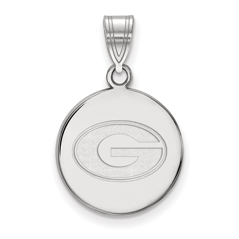 Sterlingsilber Rhodiniert Logoart University Of Georgia Buchstabe G Mittel Plättchen Anhänger