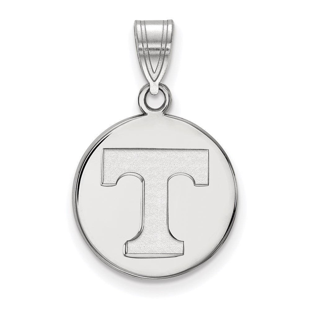 Sterlingsilber Rhodiniert Logoart University Of Tennessee Buchstabe T Mittel Plättchen Anhänger