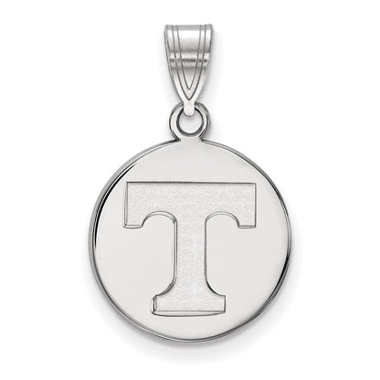 Sterlingsilber Rhodiniert Logoart University Of Tennessee Buchstabe T Mittel Plättchen Anhänger