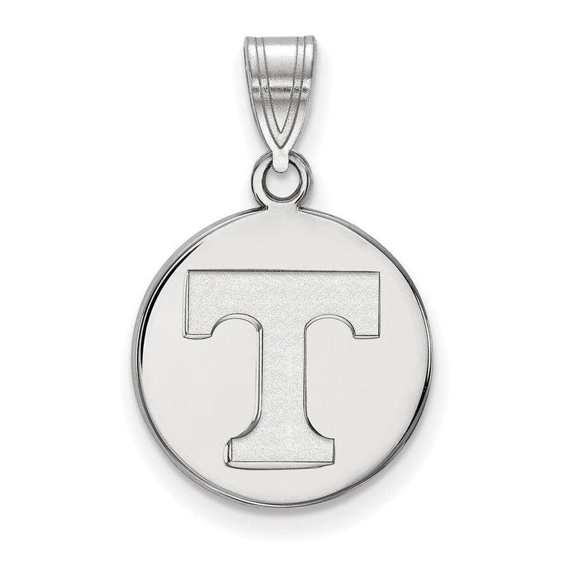 Sterlingsilber Rhodiniert Logoart University Of Tennessee Buchstabe T Mittel Plättchen Anhänger