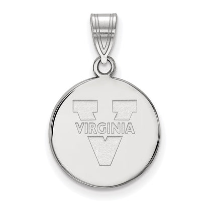 Sterlingsilber Rhodiniert Logoart University Of Virginia Mittel Plättchen Anhänger