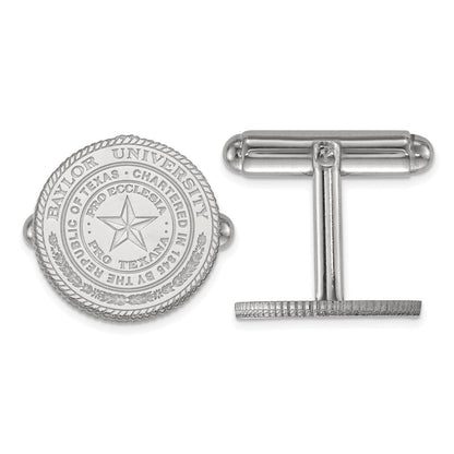 Sterlingsilber Rhodiniert Logoart Baylor University Wappen Manschette Knöpfe