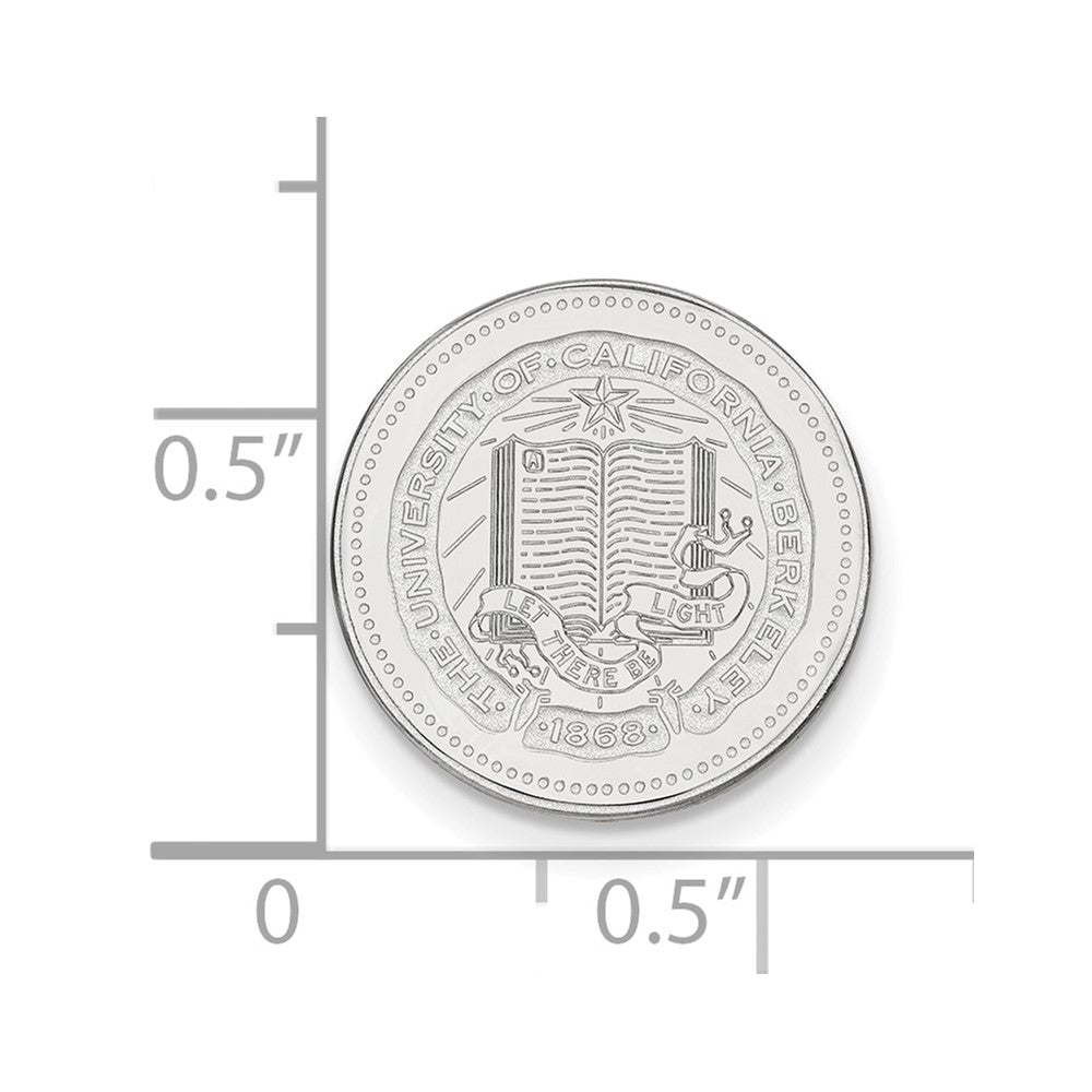 14K Weißgold Logoart University Of California Berkeley Wappen Anstecknadel